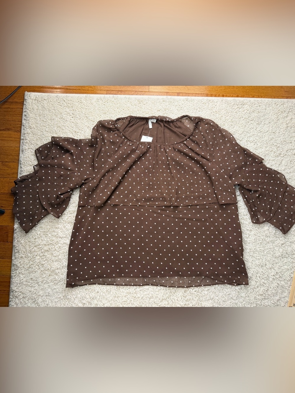 Large Cato’s Ruffle Sleeve Women's Top